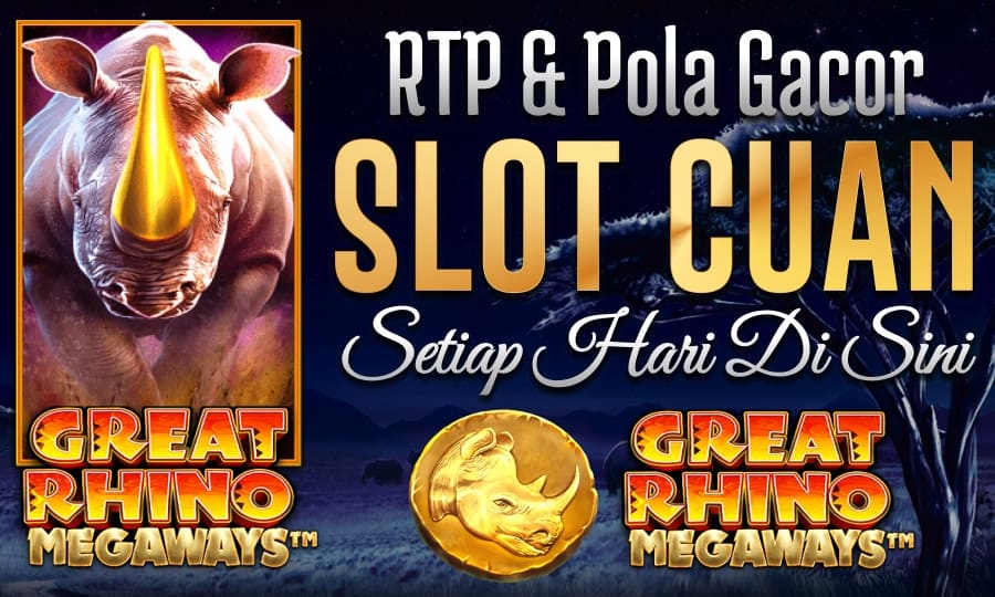 Game Terbaik Great Rhino Megaways RTP & Pola Gacor Menjadi Slot Paling Cuan Setiap Hari di Sini